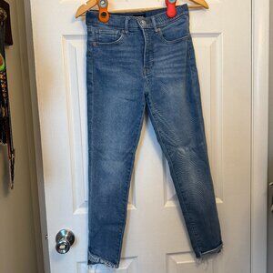 Express Cropped Skinny High Rise Jeans